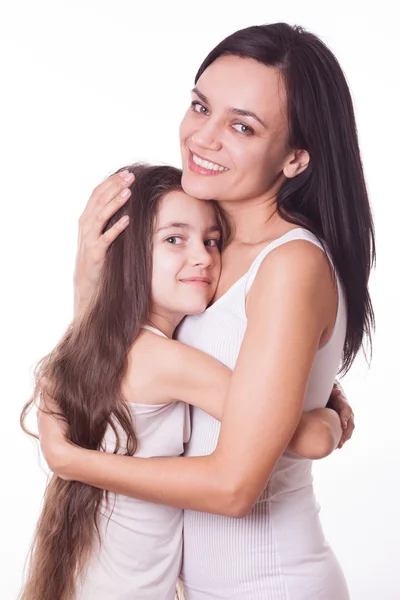 Retrato de bela mãe e filha — Fotografia de Stock