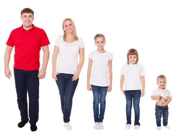 Feliz familia mamá, papá e hijos — Foto de Stock