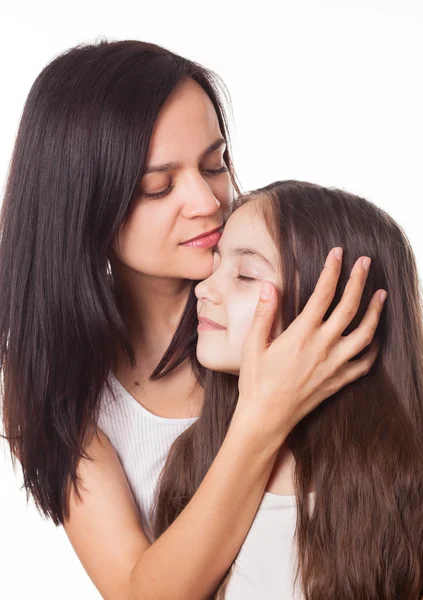 Retrato de bela mãe e filha — Fotografia de Stock