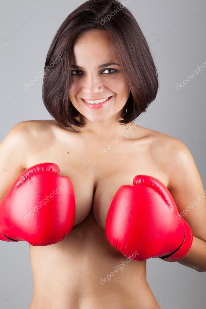 Nude girl in boxing gloves - Nude pics
