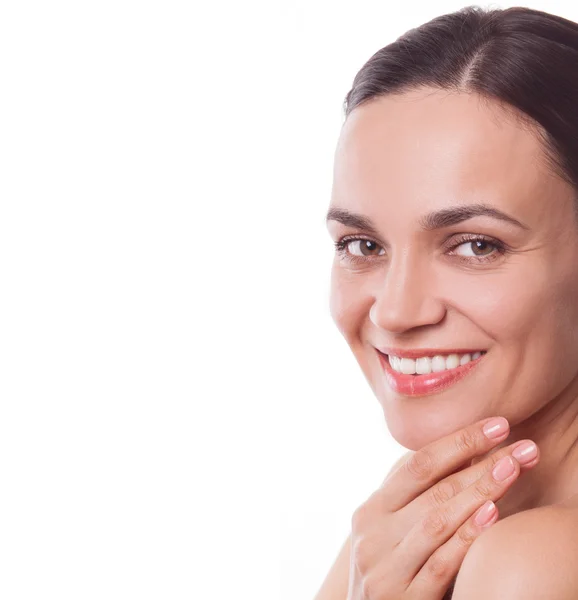 Retrato de estudio de una hermosa joven — Foto de Stock