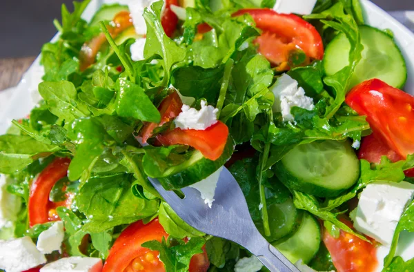 Salada com arugula — Fotografia de Stock