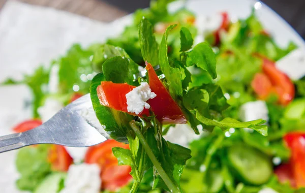 Salada com arugula — Fotografia de Stock