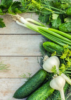 Yeşil sebze ve otlar