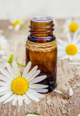 küçük bir papatya özü şişe sağım kozmetik ve tedavi