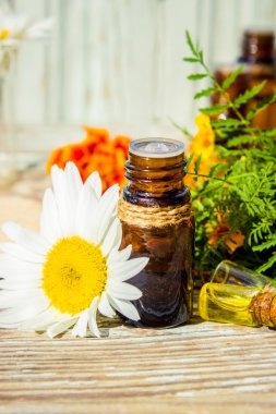 Küçük şişe temel kadife çiçeği yağı (Tagetes çiçek özü, tentür, infüzyon)