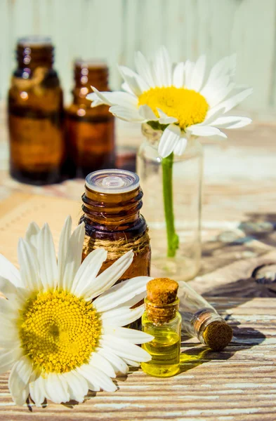 küçük bir papatya özü şişe sağım kozmetik ve tedavi