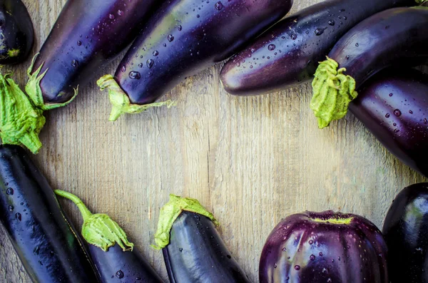 Verduras. Berenjena azul madura . — Foto de Stock