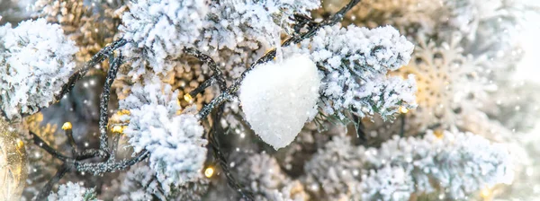 Feliz Natal Fundo Cartão Felicitações Feriados Foco Seletivo Natureza — Fotografia de Stock