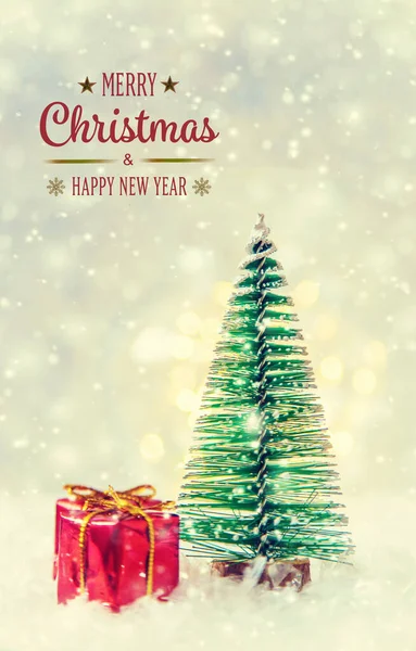 Merry Christmas Happy New Year Holidays Greeting Card Background Selective — Stock Photo, Image