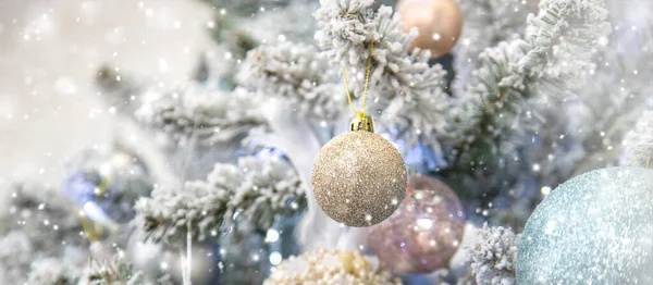 Feliz Natal Fundo Cartão Felicitações Feriados Foco Seletivo Natureza — Fotografia de Stock