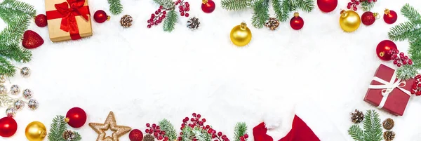 Krásné Vánoční Pozadí Nový Rok Selektivní Zaměření Dovolená — Stock fotografie