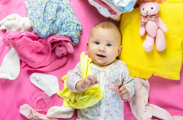 Babykleding Speelgoed Selectieve Focus Mensen — Stockfoto