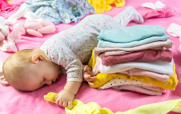 Babykleding Speelgoed Selectieve Focus Mensen — Stockfoto