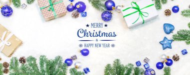 Güzel bir Noel arkaplanı. Yeni yıl. seçici odak Tatil