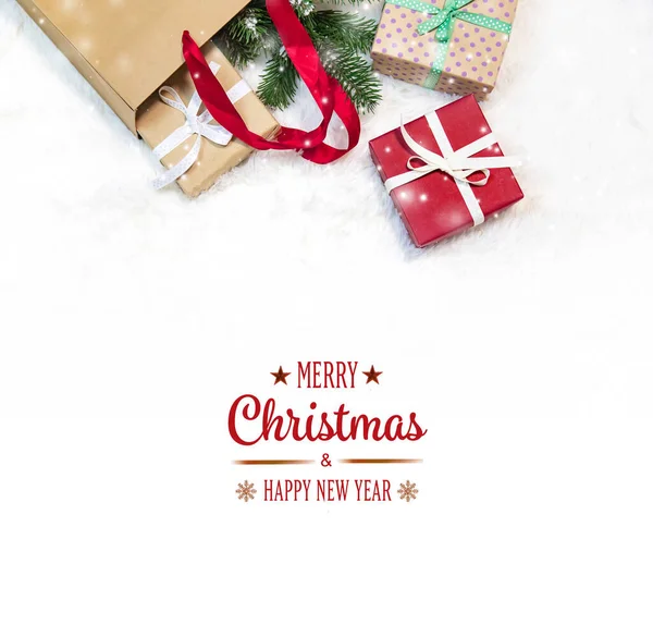 Comprando Regalos Para Navidad Año Nuevo Enfoque Selectivo Vacaciones — Foto de Stock