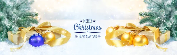 Beautiful Christmas Background New Year Selective Focus Celebration — Stock Photo, Image