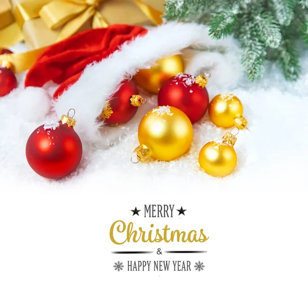 Hermoso Fondo Navidad Año Nuevo Enfoque Selectivo Celebración — Foto de Stock