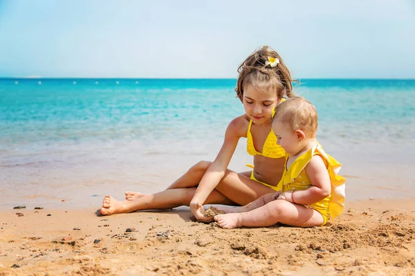 Baby Beach Sea Selective Focus Nature — Stock Photo, Image