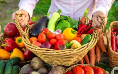 Sebze pazarında. Seçici odaklanma. Yiyecek..