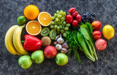 C vitamini içeren ürünler. Seçici odaklanma. yiyecek.