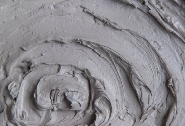 Çamur deseni vücut ve yüz için spa maskesi. Seçici odaklanma. Doğa.