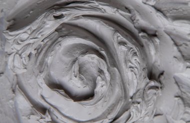 Çamur deseni vücut ve yüz için spa maskesi. Seçici odaklanma. Doğa.