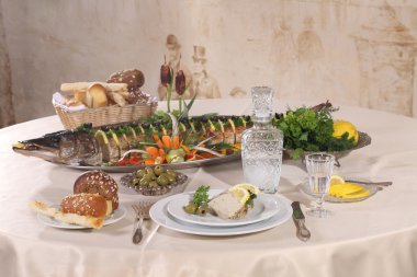 limon ve otlar ve votka fırında pişmiş pike 