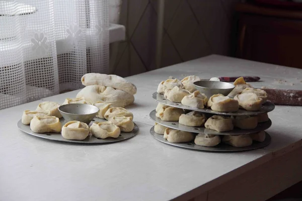 Repostería rellena con manta de carne — Foto de Stock