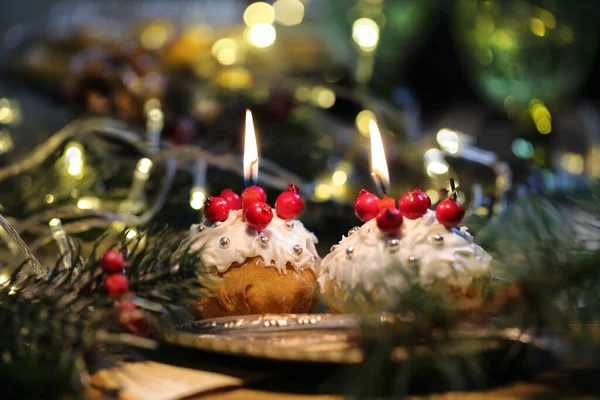 Stillleben Mit Weihnachtsgebäck — Stockfoto