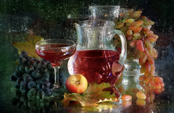 Vino e uva — Foto Stock