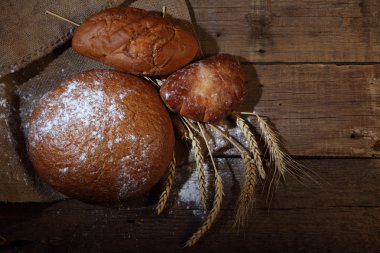 Ekmek yuvarlak pshenichno - çavdar