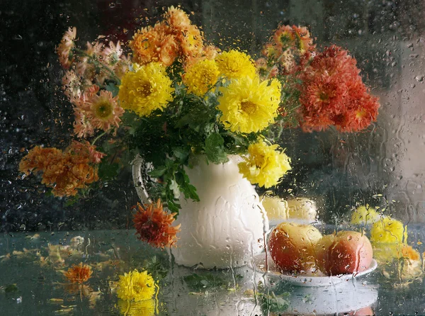 Mele e bouquet autunnale — Foto Stock
