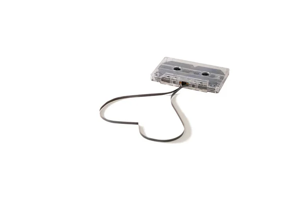 Líneas Cassette Forma Corazón Concepto Canción Amor Los Años Sobre — Foto de Stock