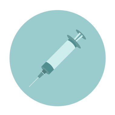 Güvenlik, rahatlık ve konukseverlik duygusunu temsil eden pastel yeşili bir iğne ikonu. En popüler tıbbi araçlar tıbbi önlemlerle ilgilidir.. 