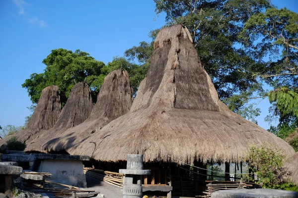 Waikabubak 'daki Tarung geleneksel köyü, Batı Sumba, NTT