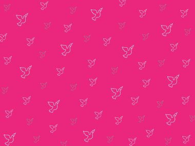 Taslak güvercinin tekerrür eden şekli, aşk, barış ve umut mesajıyla tanımlanan bir kuş türüdür..