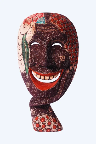 Batik Tahta Maskeli Medyada Uygulaması Lüks Görünüyor Genellikle Dekorasyonu Olarak — Stok fotoğraf
