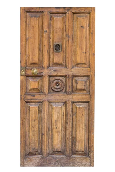 izole eski ahşap kapı