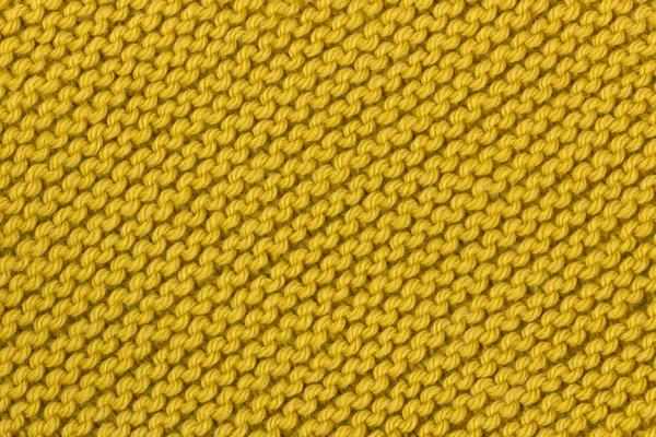 Yellow knitting texture — Stock Photo, Image