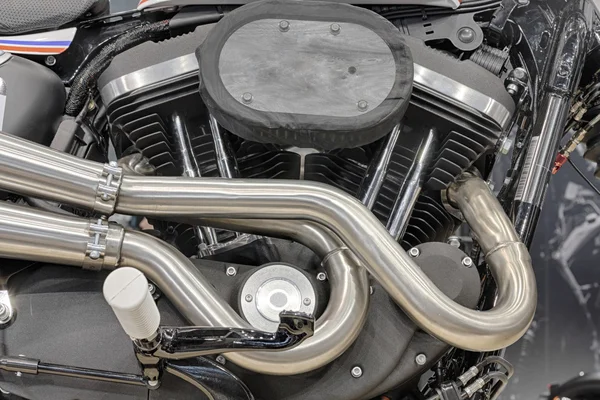 Detalle de motores V-twin de motocicleta —  Fotos de Stock