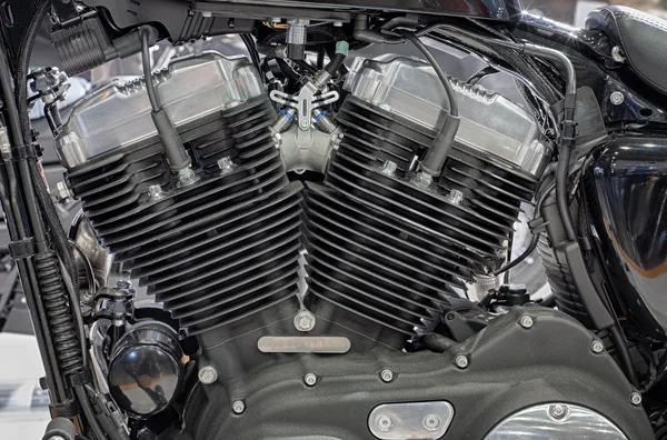 空気の詳細水冷オートバイのエンジン — ストック写真