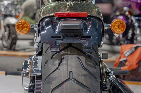 Close up of motorcycle rear lights — Stock Photo, Image