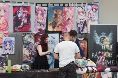 Animefest Ziyaretçi anime duvar parşömeni ile pazarda satın