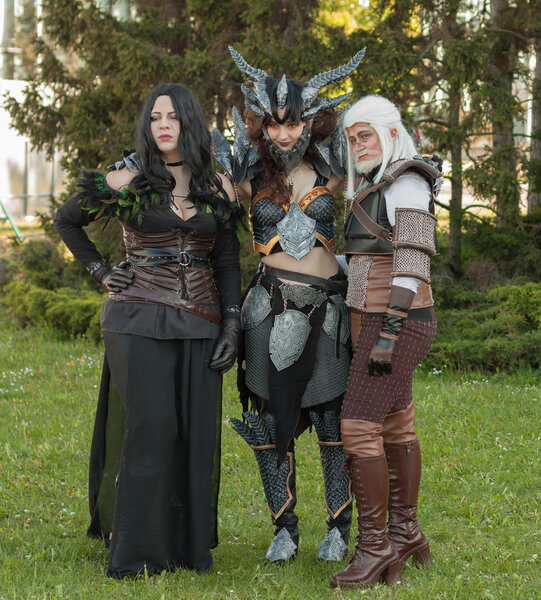 Косплеер, одетый как персонаж Нельтарион, Смертокрыл
