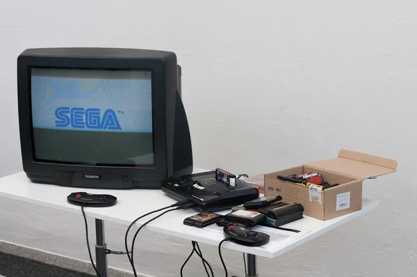 Consola de juegos con televisión en Animefest —  Fotos de Stock