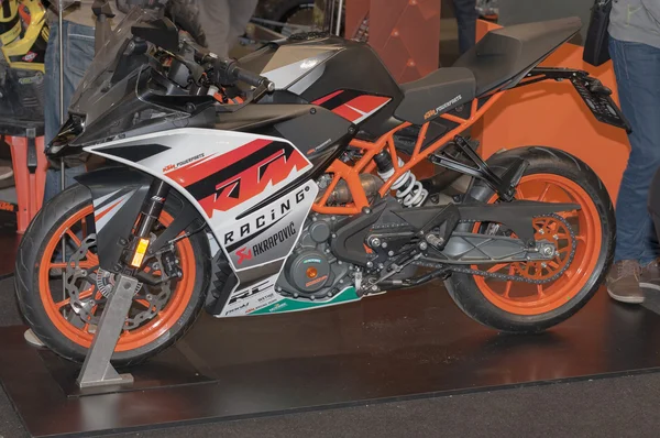 Austria motocykl Ktm w International Fair dla motocykli — Zdjęcie stockowe