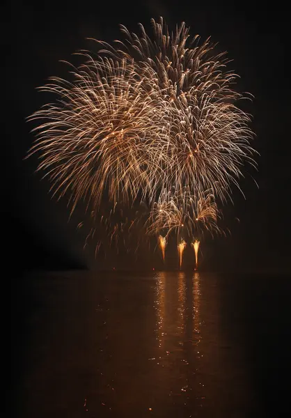 Fireworks - Ignis Brunensis i Tjeckien i Brno 11.6.2014 — Stockfoto