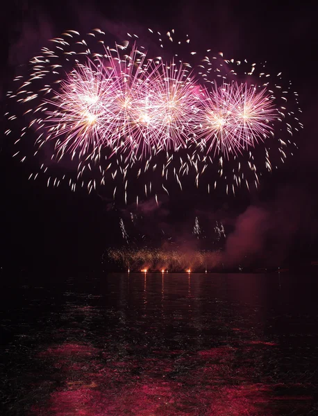 Fireworks - Ignis Brunensis in Czech republic in Brno 11.6.2014 — Stock Photo, Image