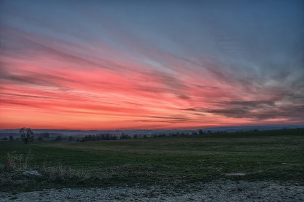 Güzel gökyüzü günbatımı hdr sonra — Stok fotoğraf